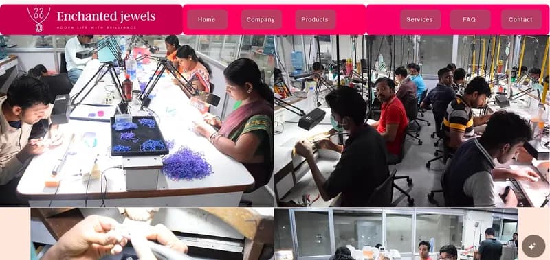 Home page of enchantedjewels.co.in