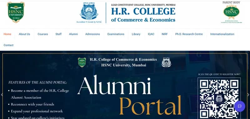 Home page of hrcollege.edu