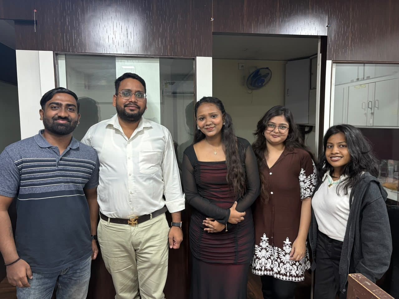 Members of the S N Digital Solns delivery team at the Navi Mumbai office